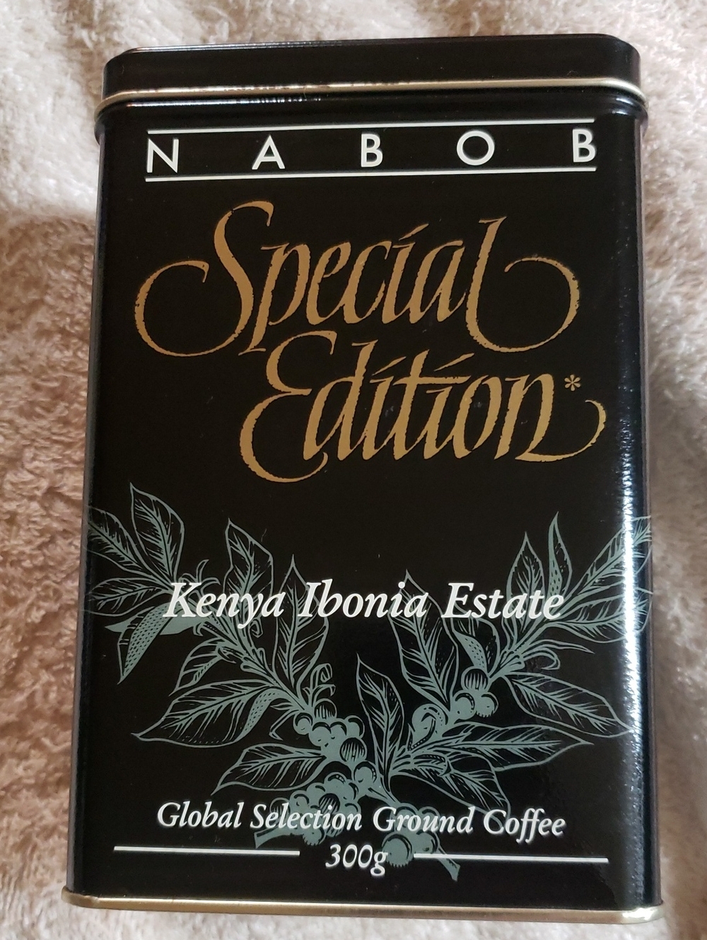 Vintage Special Edition Kenya Ibonia Estate Ground Coffee Tin - Black